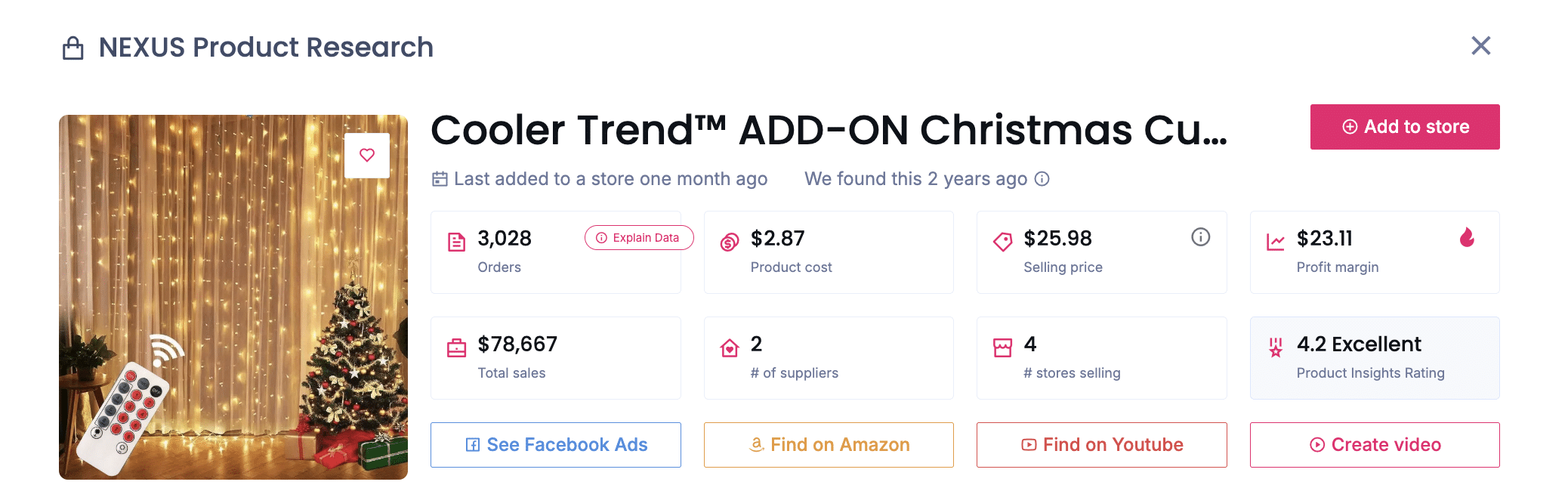 Christmas Curtain Lights